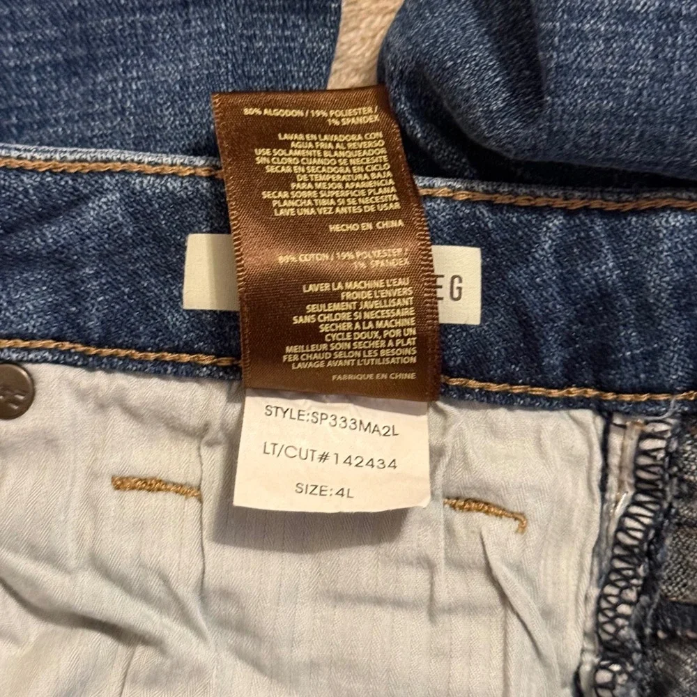 KUT from the Kloth Womens Straight Leg Jeans Blue Medium Wash Size 4L